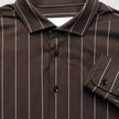 Classic Shirt Brown Pinstripes Slim