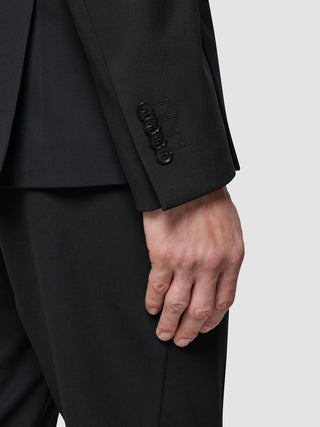 Double Breasted Essential Blazer Black
