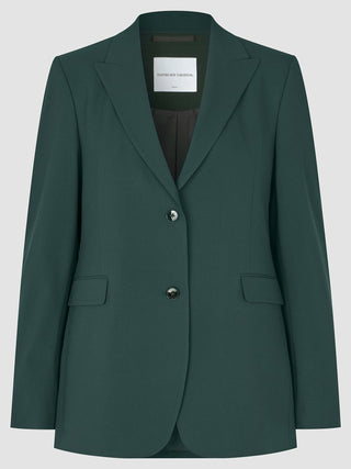 Women Ease Blazer Evergreen in Dunkelgrün mit 360°-Stretch und skandinavischem Design.