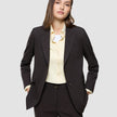 Women Ease Blazer Mocha Melange