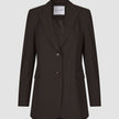 Women Ease Blazer Mocha Melange