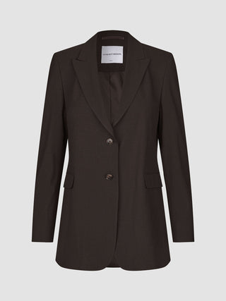 Women Ease Blazer Mocha Melange