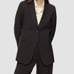 Women Ease Blazer Mocha Melange