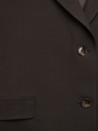 Women Ease Blazer Mocha Melange