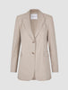Women Ease Blazer Vanilla Melange