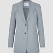 Women Ease Blazer Steel Melange