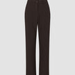 Women Ease Pants Straight Mocha Melange