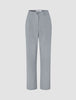 Women Ease Pants Straight Steel Melange