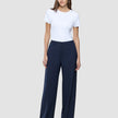 Women Ease Pants Wide Blue Nights