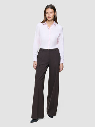 Women Ease Pants Wide Mocha Melange