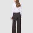 Women Ease Pants Wide Mocha Melange
