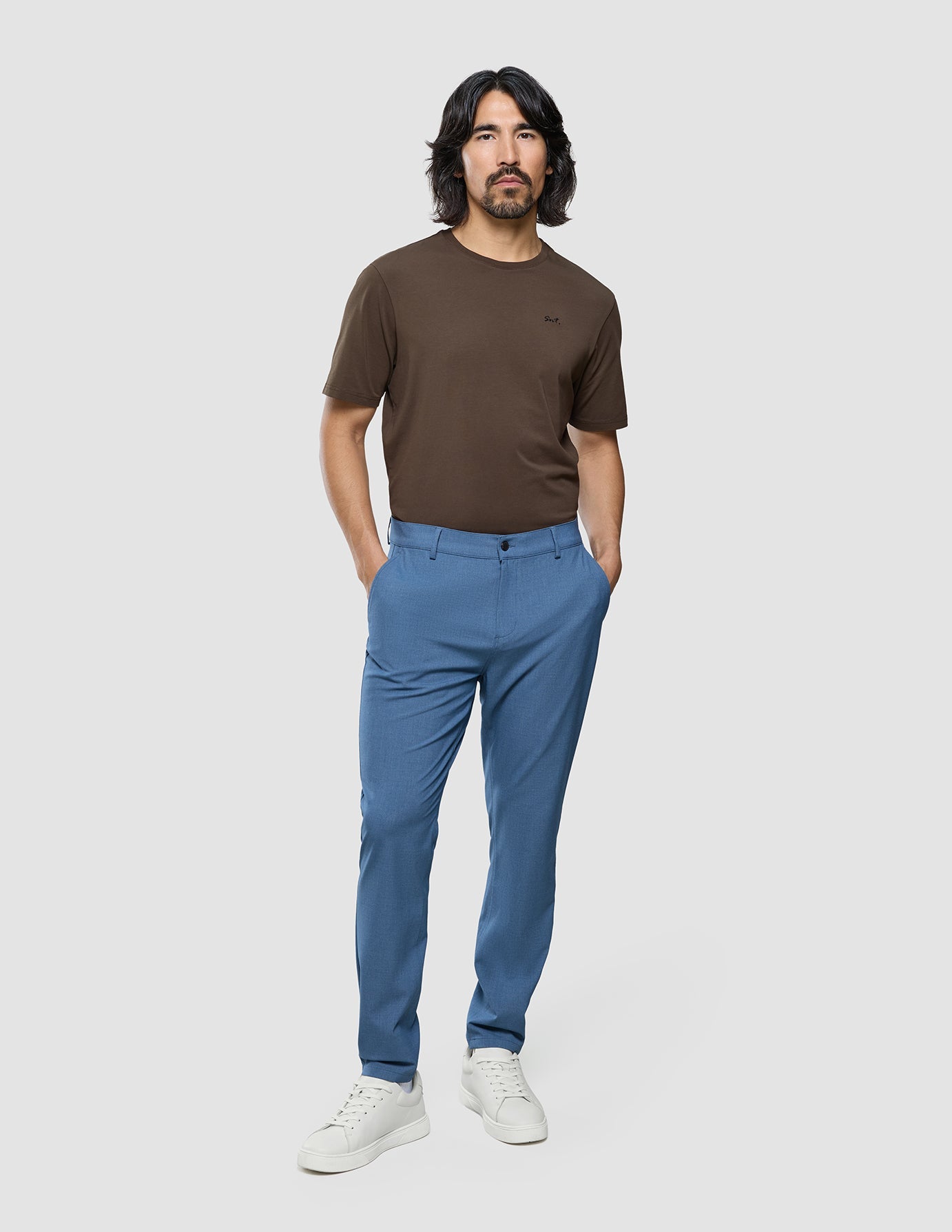 Ease Pants Slim Blue Mirage