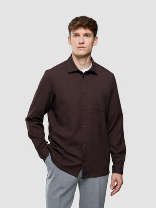 Effortless Shirt Dark Brown