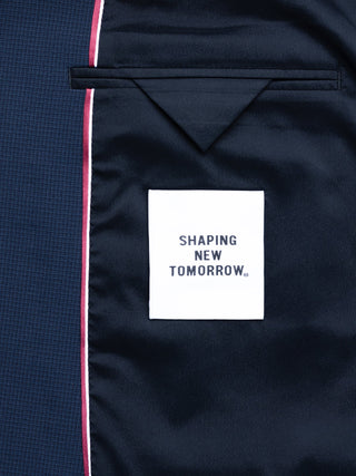 Essential Blazer Slim Navy Checks