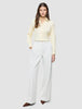 Women Essential Pants Wide Off White