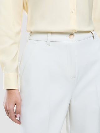 Women Essential Pants Wide Off White