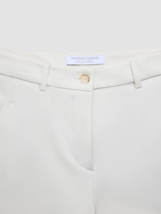 Women Essential Pants Wide Off White