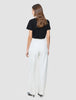 Essential Pants Straight Off White
