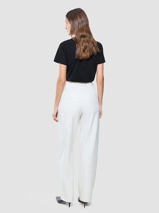 Essential Pants Straight Off White