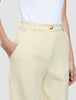 Women Essential Pants Wide Misty Yellow