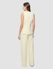 Women Essential Long Vest Misty Yellow