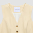 Women Essential Long Vest Misty Yellow