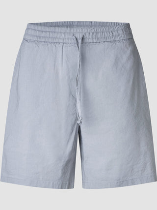linen set stone grey top relaxed shorts