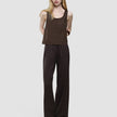 Women Linen Top Espresso