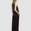 linen set espresso top relaxed pants