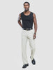 Rib Tank Top Black