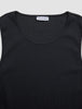 Rib Tank Top Black