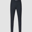 Motion Suit Pants Slim Midnight Blue – schmal geschnittene, marineblaue Anzughose mit 360°-Stretch und Knopfleiste vorne.