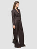 Raina Suit Wide Chestnut Pinstripe
