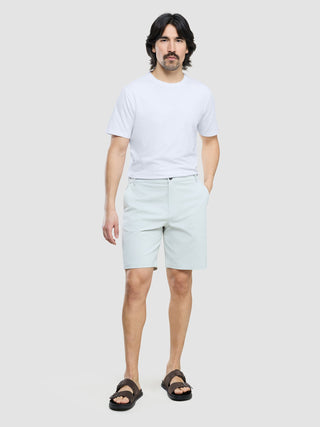 Refine Cotton Shorts Mint Grey