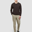 Seamless Core Knit Crewneck Dark Brown