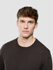 Seamless Core Knit Crewneck Dark Brown