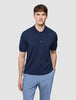 Seamless Core Knit Short Sleeve Polo Dark Navy
