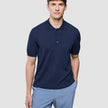 Seamless Core Knit Short Sleeve Polo Dark Navy