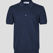 Seamless Core Knit Short Sleeve Polo Dark Navy