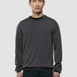 Seamless Premium Merino Knit Crewneck Charcoal Grey