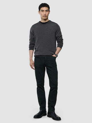 Seamless Premium Merino Knit Crewneck Charcoal Grey