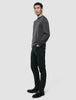 Seamless Premium Merino Knit Crewneck Charcoal Grey