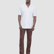 Seersucker Short Sleeve Shirt Cream Stripes