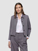 Women Serene Short Jacket Pink Winery Herringbone