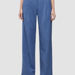 Women Serene Pants Wide Ombre Blue Herringbone