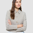 Women Serene Short Jacket Burnt Sugar Herringbone