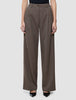Women Serene Pants Wide Brown Stone Herringbone