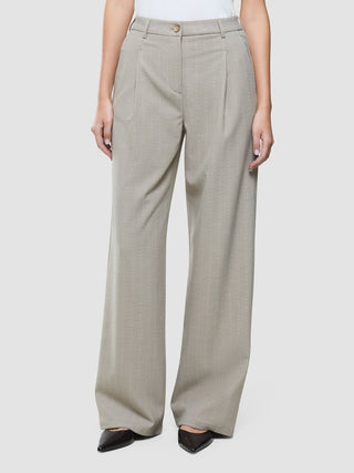 Women Serene Pants Wide Burnt Sugar Herringbone
