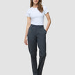 Women Skye Pants Tapered Charcoal Melange
