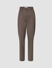 Women Skye Pants Tapered Dark Chestnut Melange